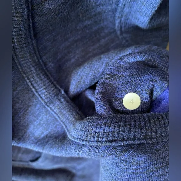 Lululemon Athletica Scuba Full Zip Hoodie Purple Sz 4 Hoody Sweater Embroidered - Picture 6 of 8